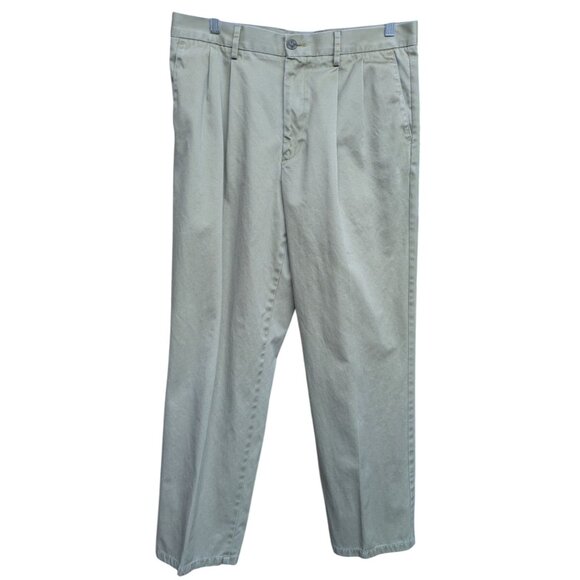 Dockers Men's Tan Pleated Khaki Pants Size 34 x 32 - Picture 3 of 8